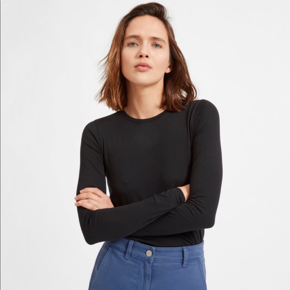 Everlane Pima Stretch Long-Sleeve